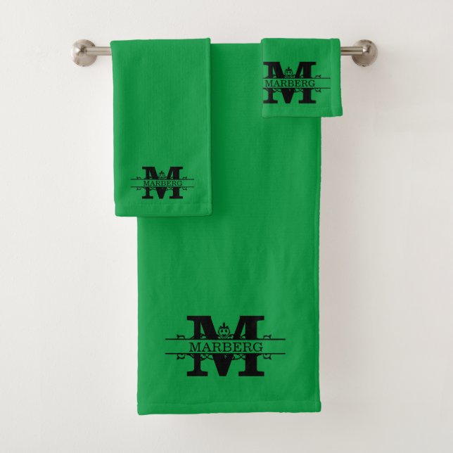 Conjunto de toalhas de luxo de Rico verde personal (Insitu)