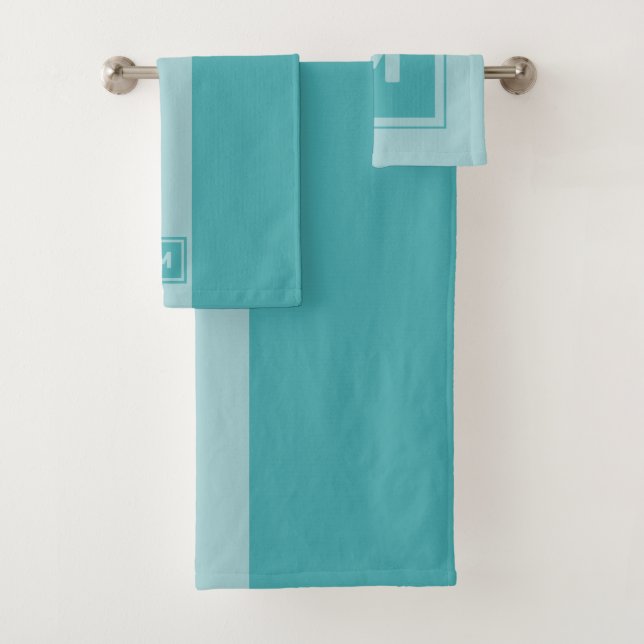 Conjunto de toalhas de monograma personalizado (Insitu)