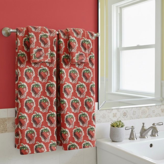 Conjunto de toalhas de morango (Criador carregado)