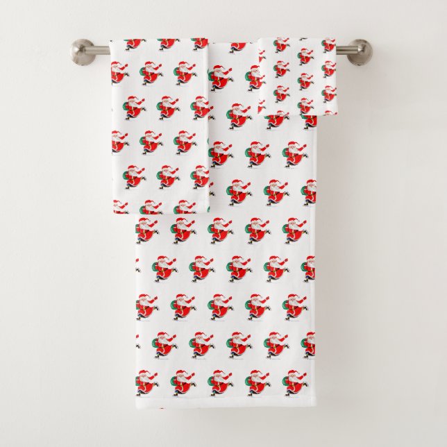 Conjunto de Toalhas de Natal Santa Claus (Insitu)