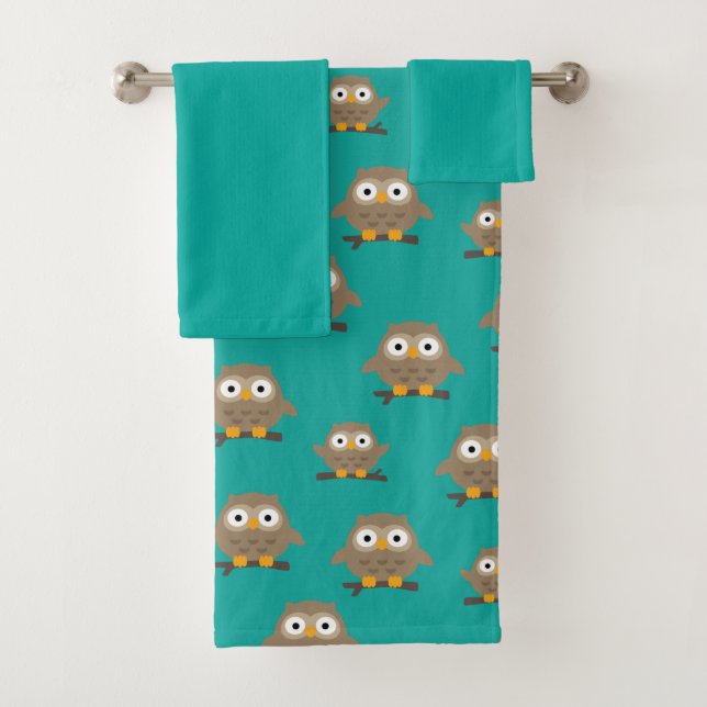 Conjunto de toalhas de Owl Bath (Insitu)