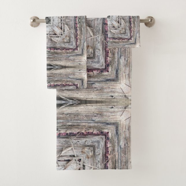 Conjunto de toalhas de padrão inspiradas Aztec, ro (Insitu)