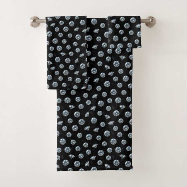 Conjunto de Toalhas de Pedras Preciosas Diamante d (Insitu)