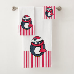 Conjunto de Toalhas de Pinguim Pinguim Natal
