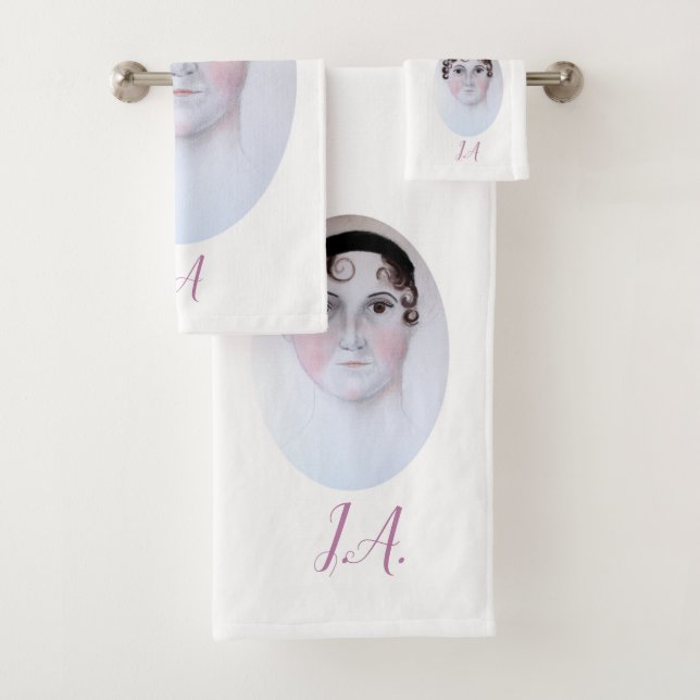 Conjunto de toalhas de retrato em aquarela de Jane (Insitu)