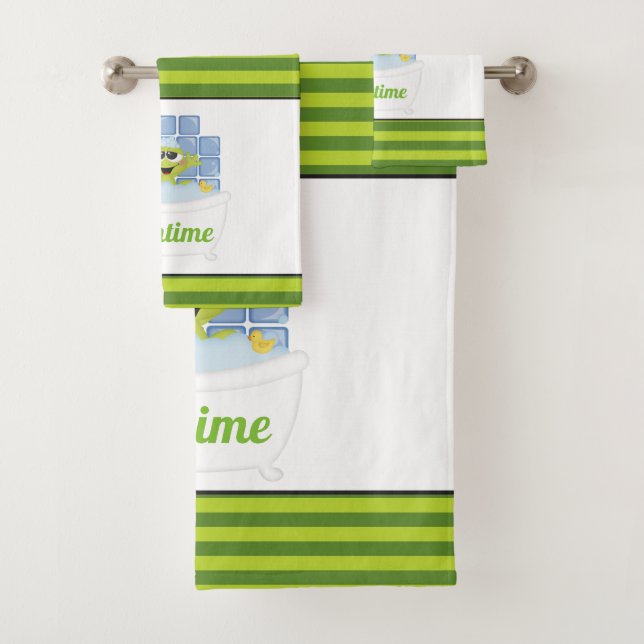 Conjunto de toalhas de sapo de chá de Banho (Insitu)