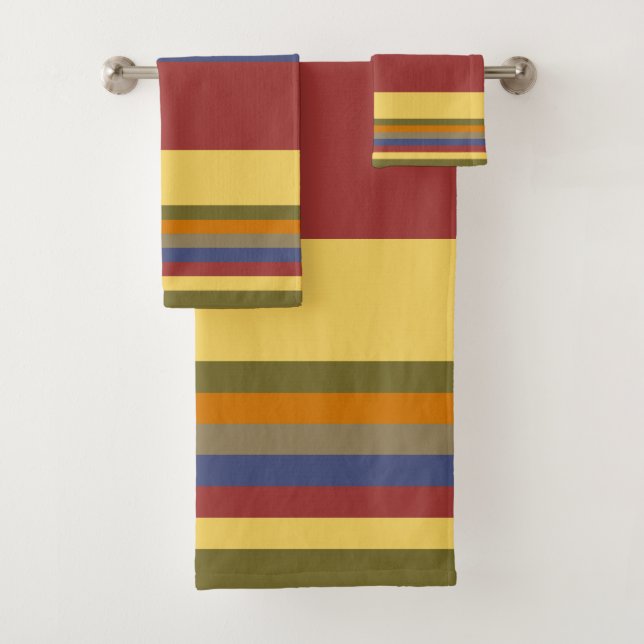 Conjunto de Toalhas de Stripe Negrito (Insitu)