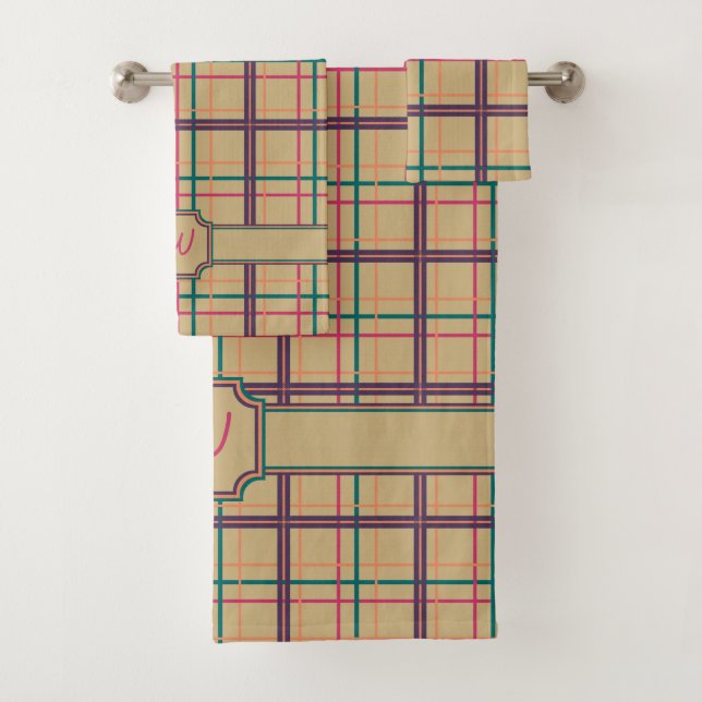 Conjunto de toalhas de Xadrez de Verão (Insitu)