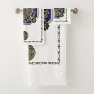 Conjunto De Toalhas Deco de Arte Asiática (Jeweled tradicional)