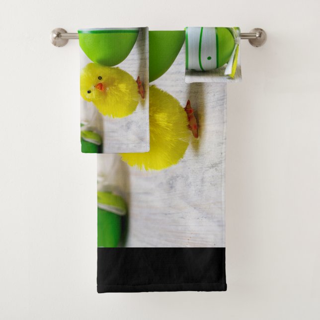Conjunto De Toalhas Decoração das páscoas - Ovos e pintinhos de Páscoa (Insitu)