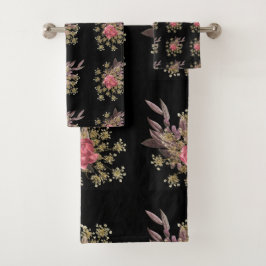Conjunto De Toalhas decoração de flores