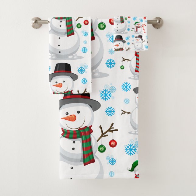 Conjunto De Toalhas Decoração de Natal homem de neve  (Insitu)