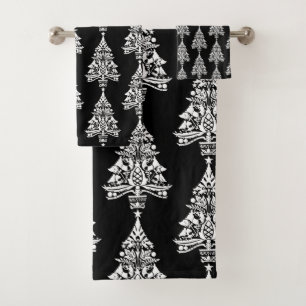 Conjunto De Toalhas Decorações das árvores de Natal nórdicas escandina