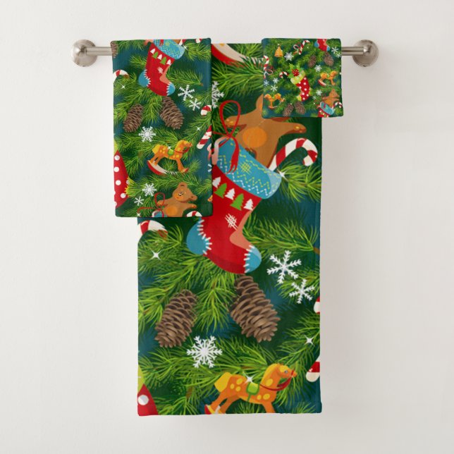 Conjunto De Toalhas Decorações de Natal (Insitu)
