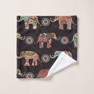 Conjunto De Toalhas Decorative Elephant Pattern Bath Towel