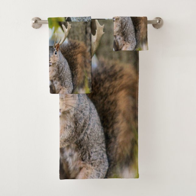 Conjunto De Toalhas Deer Squirrelly (Insitu)