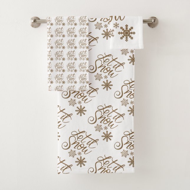 Conjunto De Toalhas Deixe nevar (Insitu)