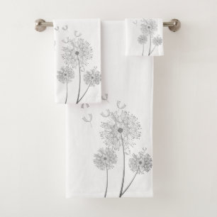 Conjunto De Toalhas Delicar Dandelions Soprando Vento