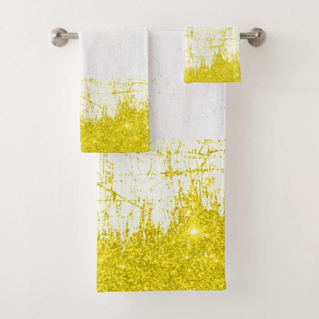 Conjunto De Toalhas Denim e brilho (Insitu)