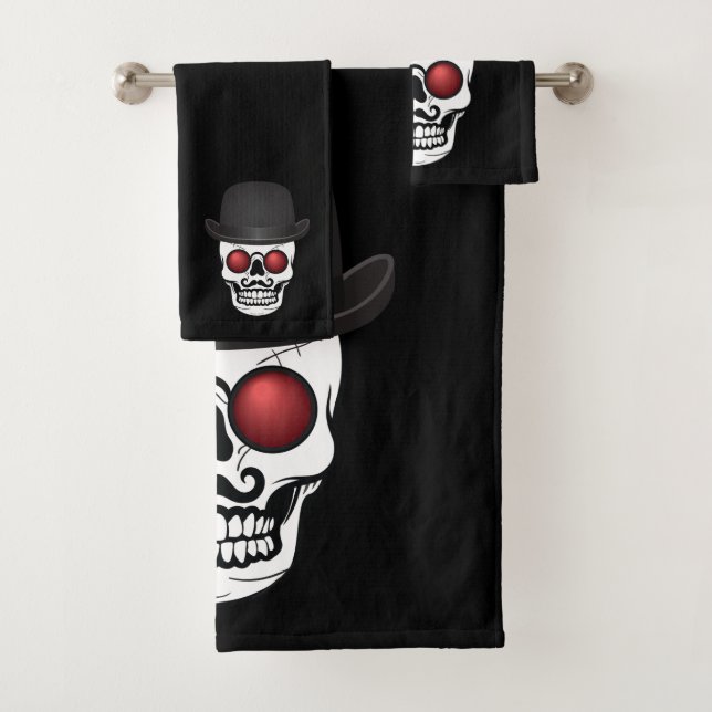 Conjunto De Toalhas Derby Costumed Skull (Insitu)