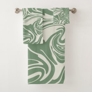 Conjunto De Toalhas Derramar - Verde