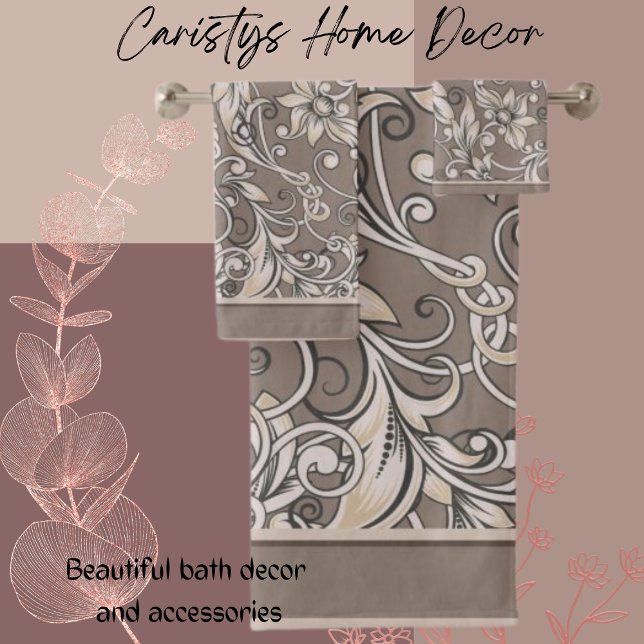 Conjunto De Toalhas Descorante floresce multicores (Criador carregado)