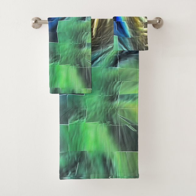 Conjunto De Toalhas desenho do mosaico abstrato ligeiramente esculpido (Insitu)