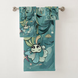 Conjunto De Toalhas Desenho moderno de meados do século com uma estéti