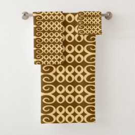 Conjunto De Toalhas Deserto Rosa Moderno Terracota Tribal Africano