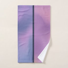 Conjunto De Toalhas Design abstrato roxo e rosado moderno