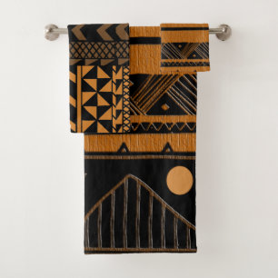 Conjunto De Toalhas Design Afrocêntrico Contemporâneo