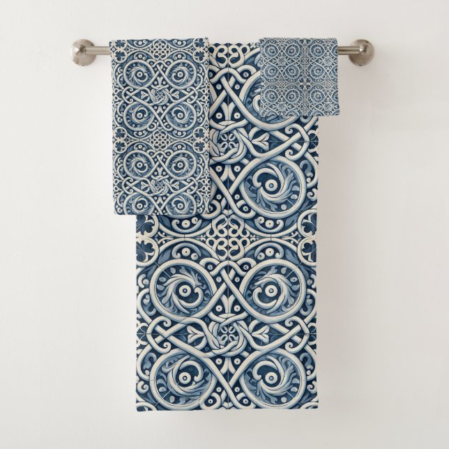 Conjunto De Toalhas Design Azulejo português (Insitu)