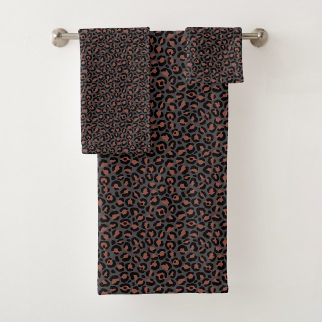 Conjunto De Toalhas Design Clássico da Série Leopard 2 (Insitu)