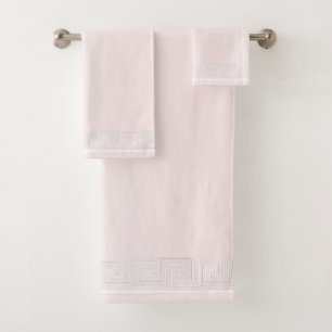 Conjunto De Toalhas Design cor-de-rosa branco verde
