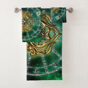 Conjunto De Toalhas Design da astrologia do zodíaco de Leo