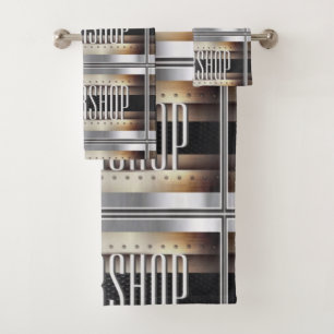 Conjunto De Toalhas design de barbeiro