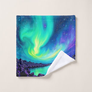 Conjunto De Toalhas Design de dança da noite mágica do céu de Aurora