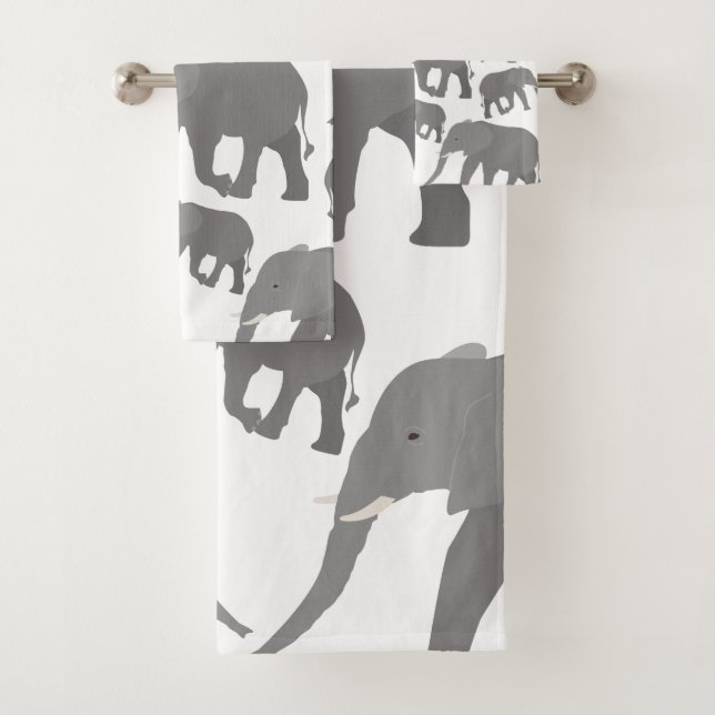 Conjunto De Toalhas Design de elefante (Insitu)