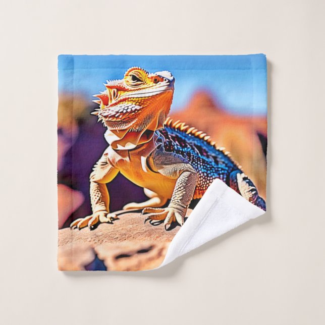 Conjunto De Toalhas Design de Fechamento do Desert Lizard (Pano de lavar)