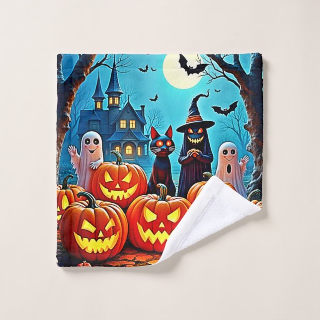 Conjunto De Toalhas Design de Halloween (Pano de lavar)