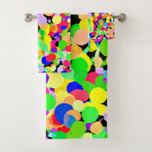 Conjunto De Toalhas Design de Padrão de Fusão Colorida