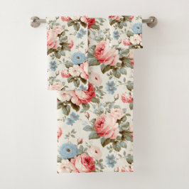 Conjunto De Toalhas Design de Rosa de costura