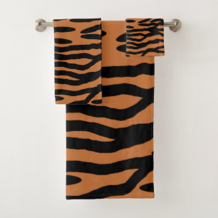 Conjunto De Toalhas Design do teste padrão da pele do tigre