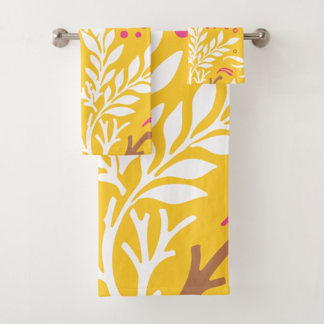 Conjunto De Toalhas Design Floral 24 (Insitu)