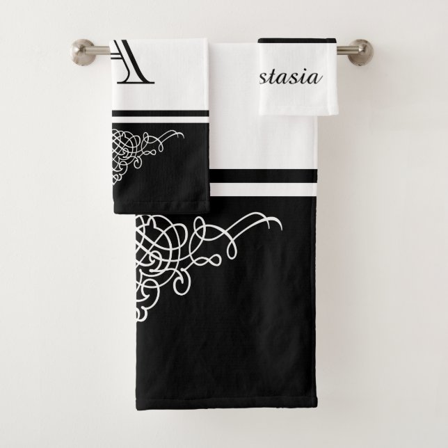 Conjunto De Toalhas Design floral elegante (Insitu)