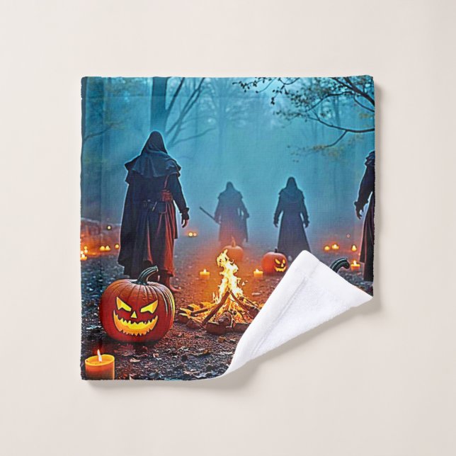 Conjunto De Toalhas Design Ritual de Spooky Halloween (Pano de lavar)