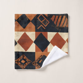 Conjunto De Toalhas Design vertical com elementos africanos