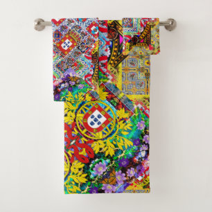 Conjunto De Toalhas Designs portuguesas