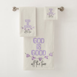 Conjunto De Toalhas Deus É Bom O Tempo Todo