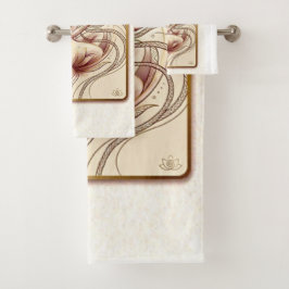 Conjunto De Toalhas Deusa Flor de Lótus Espiritual 